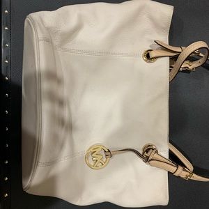 Michael Kors oversized cream purse